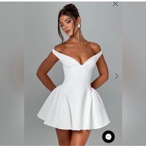 BABYBOO MARLA MINI DRESS - IVORY color